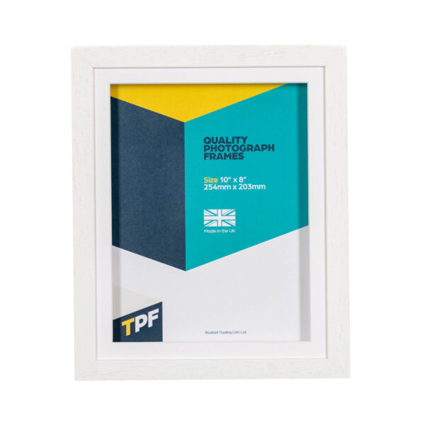 Solid Wood White Box Frame with mount | CH11BM