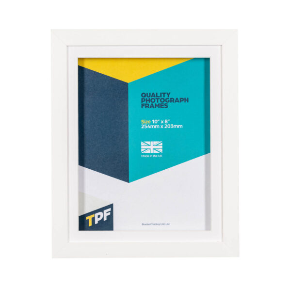 Brushed White Box Frame with Mount  | D11BM
