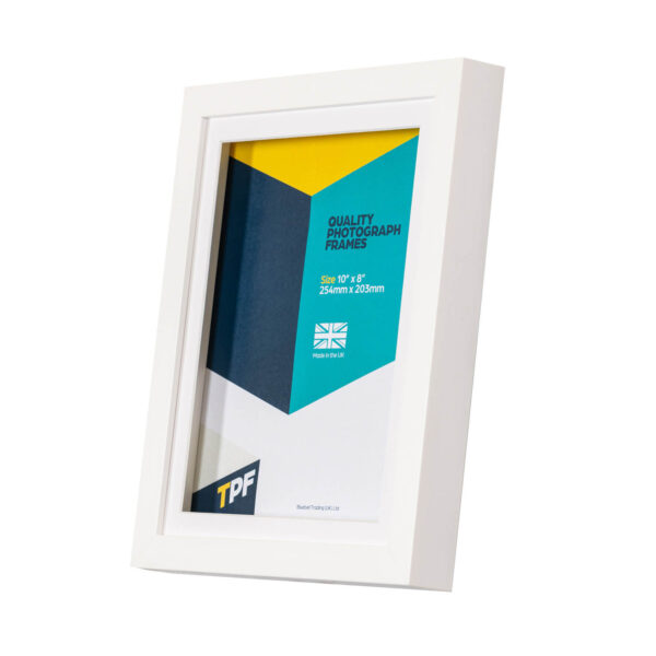 Brushed White Box Frame with Mount  | D11BM - Image 2